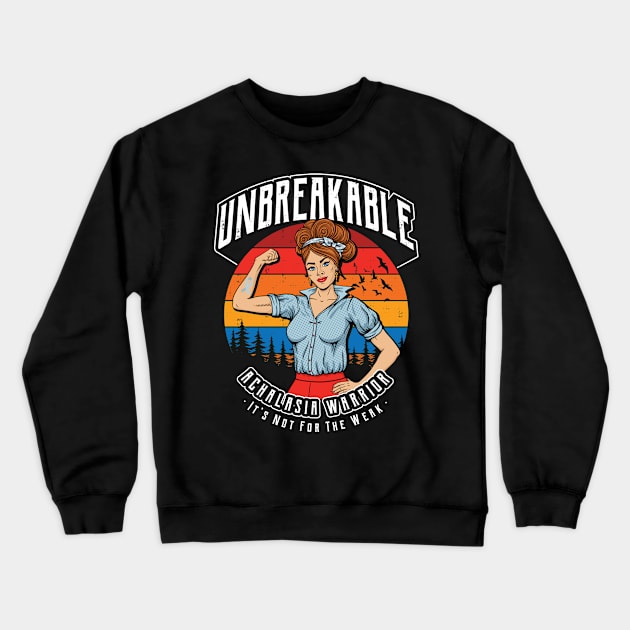 Unbreakable Achalasia Warrior Crewneck Sweatshirt by yaros